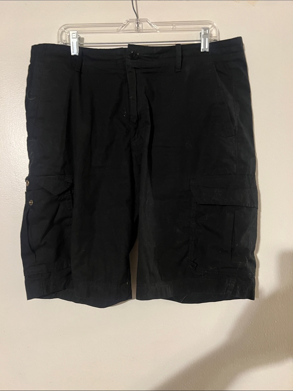 Apt. 9 black cotton cargo shorts